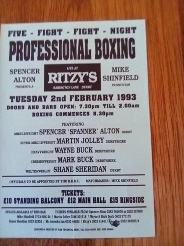 Boxing handbill - boxing,