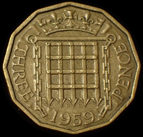 Three pence 1959 - uk, 3