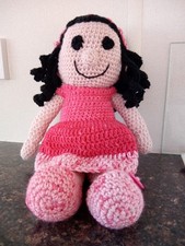 Beautiful Hand Crochet Doll. 