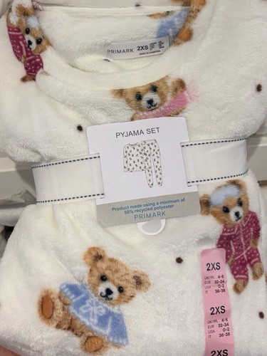 Teddy bear fleece long pyjama - fleece,