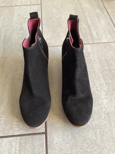 White stuff ladies black suede - white,
