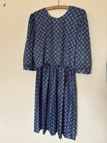 Vintage 1980s floral dress - 1980s,