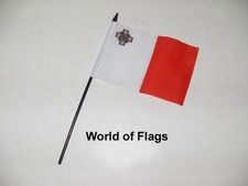 Malta flag small - flag, hand