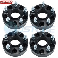 4X 1.25" Black Wheel Spacers