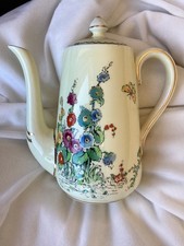Crown Staffordshire Hollyhocks