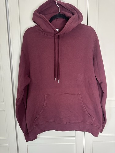 Sunspel burgundy hoodie size - sunspel,