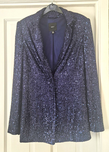 Next womens navy sequin lined - next,