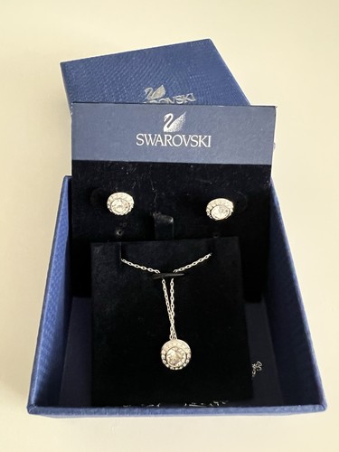 Swarovski silver tone crystal - swarovski, silver-tone