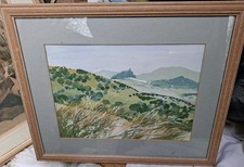 Vintage Gouache Watercolour Painting - Dartmoor - Shirley Stewart