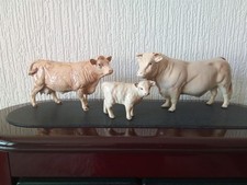 Beswick Cows - Charolais  Bull, Cow and Calf