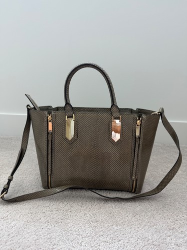 Henry bendel dark pewter - pewter, snake