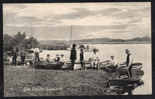 Postcard Ranworth nr Acle Norfolk Broads boats the Staithe rubber postmark 1913