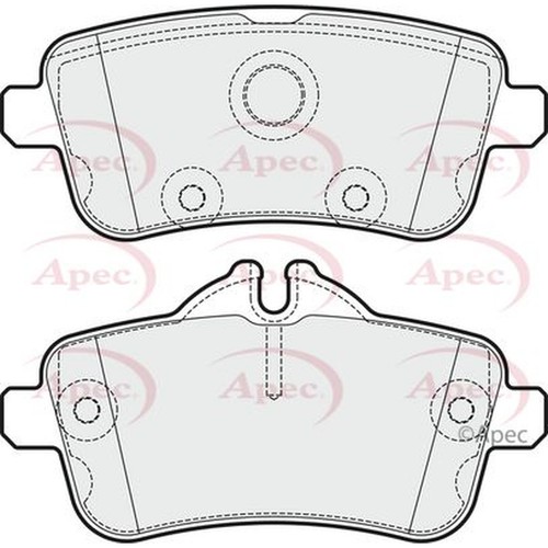 Apec brake pads - apec, bolts