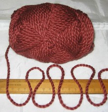 100g balls Rust Red Brown 100%