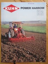 KUHN HR POWER HARROW Rotary Cultivator brochure/leaflet + selling points sheet