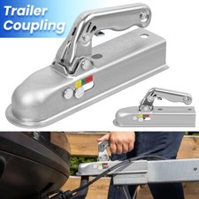 Heavy Duty 50MM Trailer Towing Hitch - Coupling Tow Bar Ball Draw Pressed 800kg