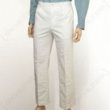 German White Trousers XXL 40" Waist WW2