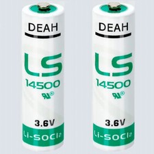 2 x  LS14500 Lithium Battery ER14505 (3.6V AA size)
