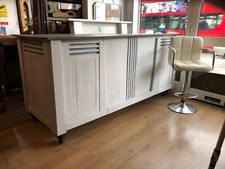 INDUSTRIAL  RETRO STYLE PORTABLE SHOP COUNTER BAR MOBILE KITCHEN ISLAND BUFFET