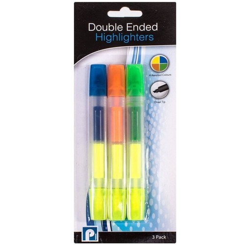3pc highlighter marker pens - highlighter,