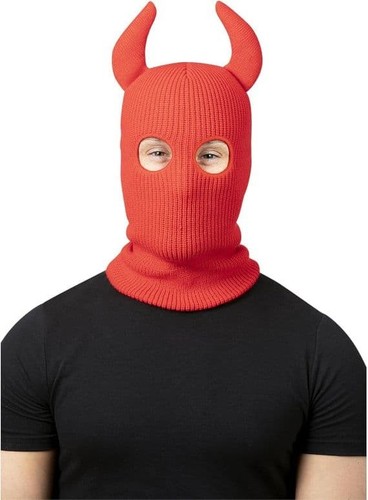 Devil balaclava mask red horns - devil,