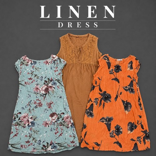 Linen dress vintage - 25,