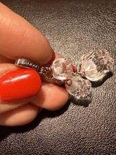 Lalique Muguet 3 Charm Pendant Necklace LALIQUE 925 Silver