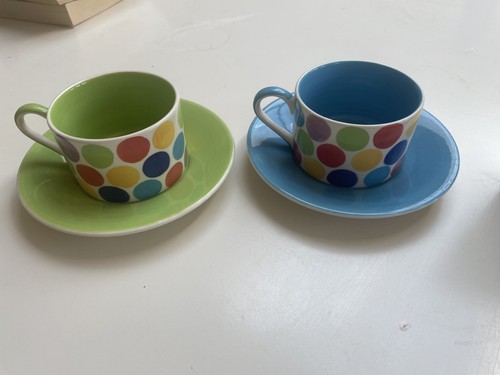 Whittard spotty cups - x, and