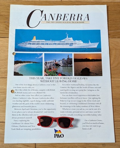 Canberra the 1989 - p&o, "canberra