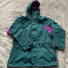 Sprayway Gore-tex Jacket Green Purple UK Size 14 Vintage 90s Hiking Unisex