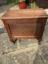 Vintage Brown Wooden Lift Up