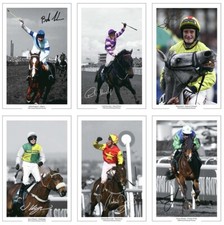 GRAND NATIONAL JobLot Bulk Set Signed PHOTO Prints Gift HORSE RACING