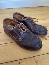 Lumberjack Maroon/ Brown Leather Boat Casual Shoes UK 9