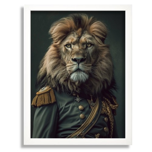 Lion soldier wall art - soldier,