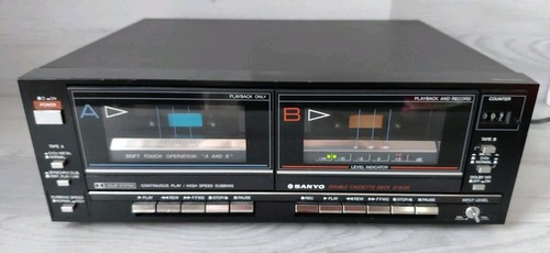 Sanyo double cassette - double, deck