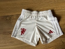 Manchester United Baby Football Club Shorts Adidas 12-18 Months off white