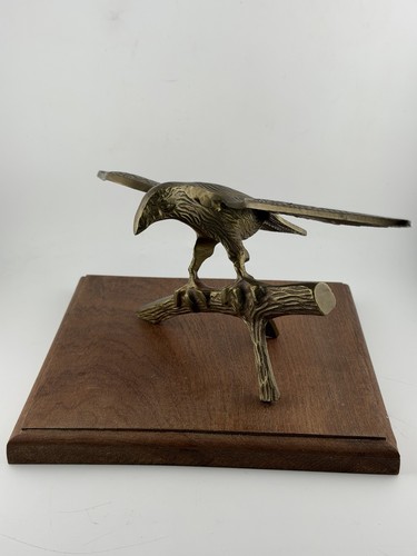 Vintage brass eagle hawk - hawk, bird
