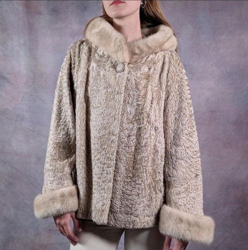Antique 50s fur coat jacket - antique,