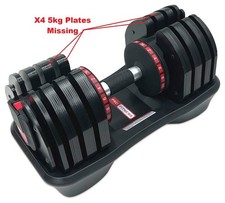 Pro Fitness Adjustable Dumbbell 16kg Single Weight Gym Home Workout 4884710 R WM