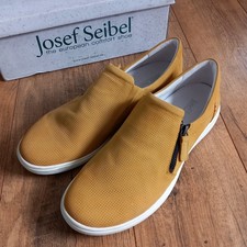 Joseph Seibel slip on shoes size eu 41 uk 8 Yellow leather comfort VGC
