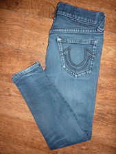 TRUE RELIGION Manchester United FC Blue Jeans Skinny Fit Denim Waist 32 Leg 29