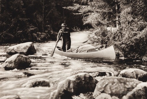 1925 vintage canada river - 1925,