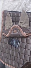 NEW With Tags LeMieux Sold Out Truffle Fly Hood & Dressage Saddle Pad Size FULL