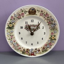 Wedgwood  Foxwood Tales Bone China Clock. Cynthia & Brian Paterson. VGC