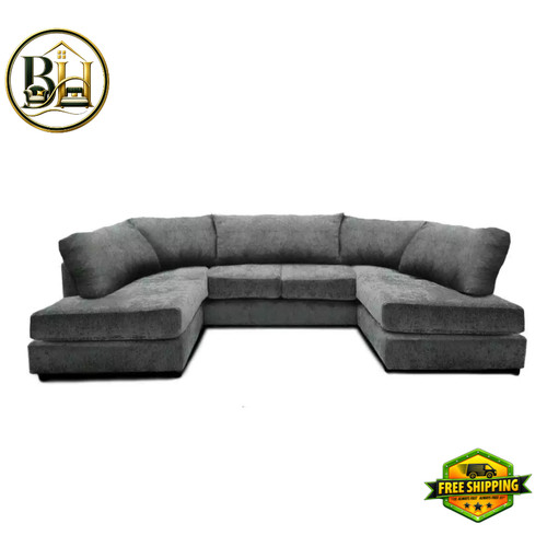 Luxury shape sofa chenille - u,