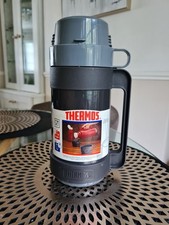 Vintage Retro 1980s Grey  Thermos Flask With Cup -  0.5 Litre Model 32 - 50