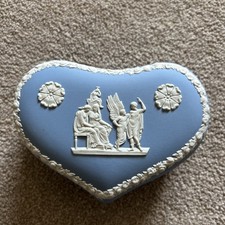 Wedgwood Blue Jasperware Heart