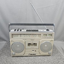 Bush BR 5902A Stereo Cassette Radio 4 Band Boombox Wide Sound System Portable