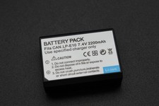 Battery for Canon EOS 1100D, 1200D, 1300D, 2000D, 3000D, 4000D, Camera