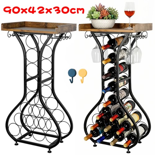 Wine rack free standing wooden - wine,